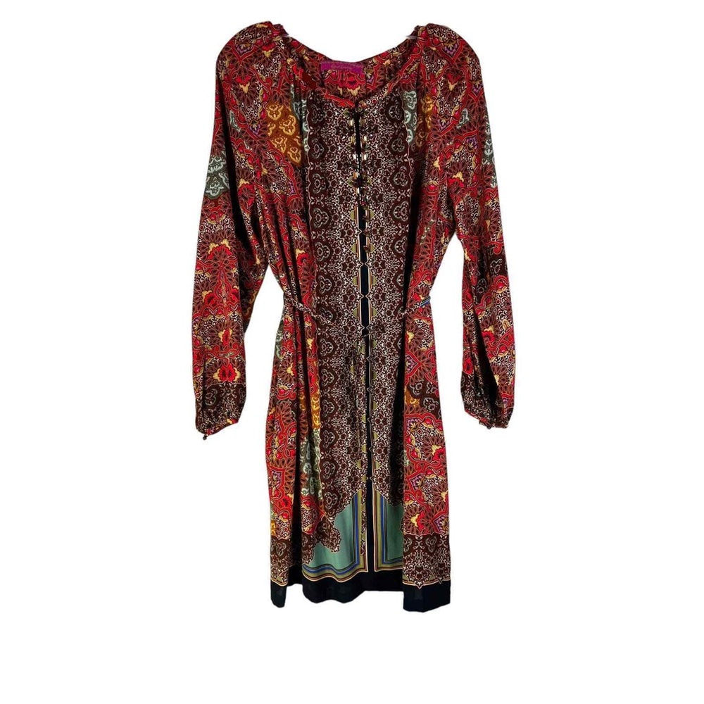 Scarf style beaded Robert Graham dress